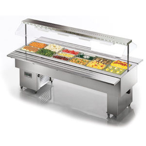 vitrina de bufé neutra para autoservicio