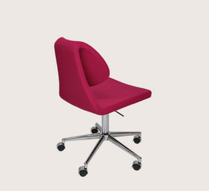 silla de oficina contemporánea / ajustable en altura / con ruedas / con revestimiento removible