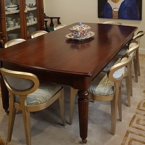 mesa de comedor de estilo victoriano