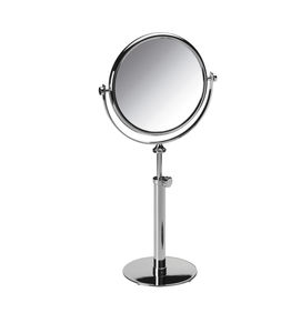 espejo para baño de pie / de aumento / de doble cara / contemporáneo