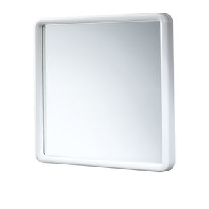 espejo para baño de pared / contemporáneo / rectangular / de resina