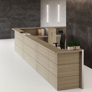 mostrador de recepción laminado