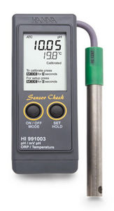 medidor de pH y ORP de mano