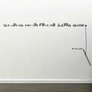 adhesivo de pared texto