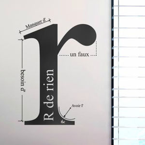 adhesivo de pared texto