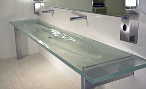 encimera de lavabo doble