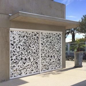 celosía con lamas de aluminio termolacado
