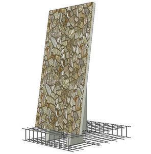 muro de contención de hormigón armado / de elementos prefabricados / para valla de jardín / para la construcción de puentes