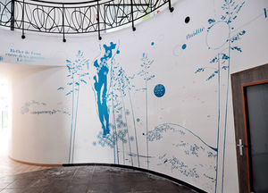 adhesivo de pared naturaleza