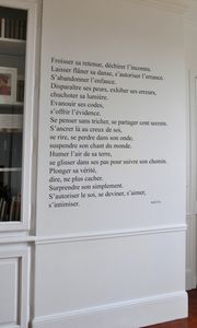 adhesivo de pared texto