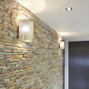 aplique contemporáneo / de acero inoxidable pulido / LED / de halógeno