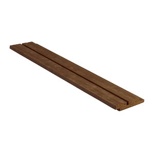 revestimiento de fachada en láminas / de madera modificada / liso / ranurado