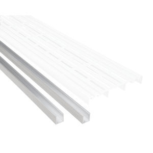 perfil de fijación de aluminio