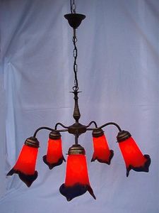 lámpara araña de estilo Art Nouveau