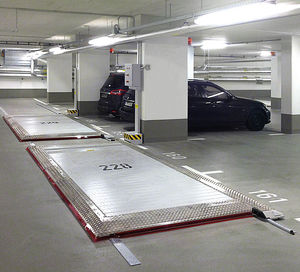 plataforma para coches deslizante
