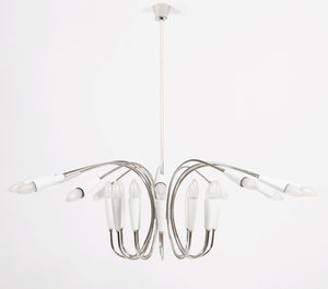 lámpara araña contemporánea / de latón / de aluminio / hecha a mano
