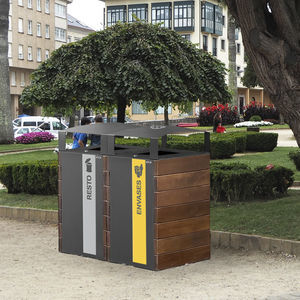 cubo de basura público
