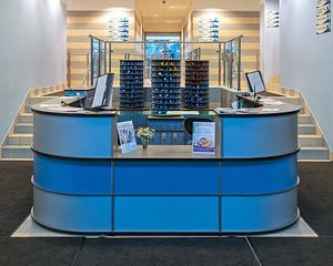 mostrador de recepción modular