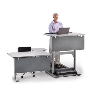 separador para oficina de sobremesa / de tejido acústico / insonorizado / modular