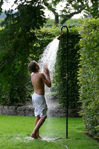 ducha par jardín de hierro galvanizado