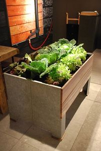 jardinera para huerto de chapa de acero