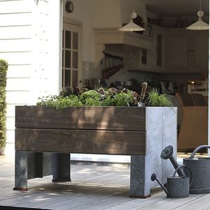 jardinera para huerto de madera