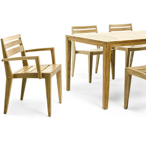 Silla de comedor contemporánea - PLUVIA - Ethimo - de aluminio / de