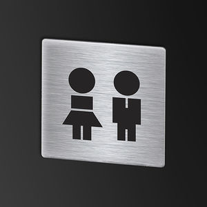 placa de señalización para puerta