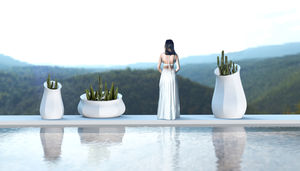 jardinera de hormigón
