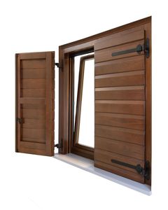 contraventanas abatibles / correderas / de madera / para ventanas