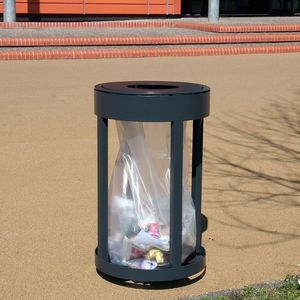 soporte de bolsa de basura público