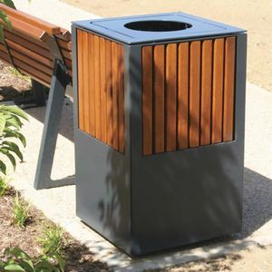 cubo de basura público