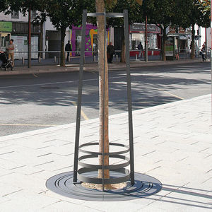 guarda-árboles de acero