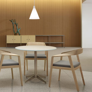 silla de visita contemporánea / con reposabrazos / tapizada / de tejido