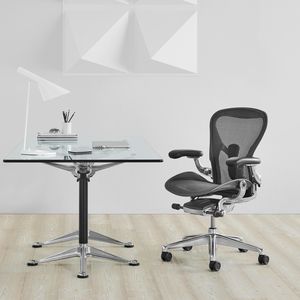 sillón de oficina contemporáneo / en malla / de metal / con ruedas