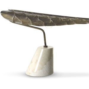 lámpara de mesa / contemporánea / de latón / de mármol