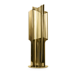 lámpara de mesa / contemporánea / de latón chapado en oro / hecha a mano