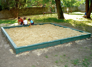 cajón de arena para parque infantil