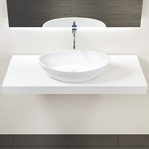 encimera de lavabo de resina mineral