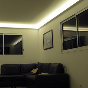 perfil de iluminación de pared