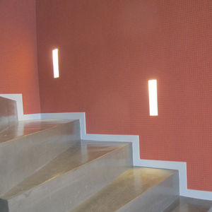 luminaria empotrable de pared