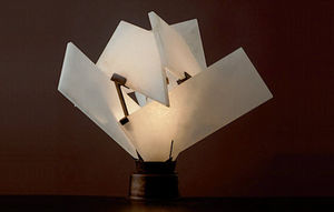 lámpara de mesa / Art Deco / de metal / escultura