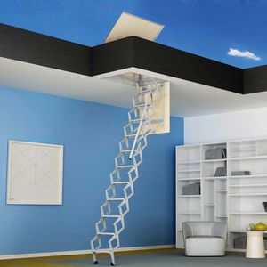 escalera elevada para ático