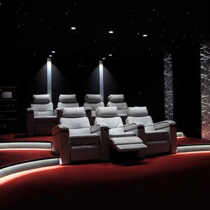 butaca de cine de tejido