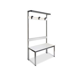 banco de vestuario de aluminio