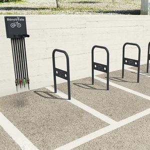 estación de reparación de bicicletas de acero galvanizado
