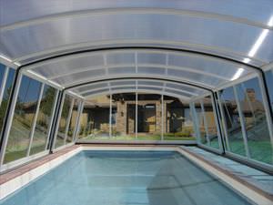 cubierta para piscina alta