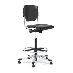 taburete de trabajo de cuero