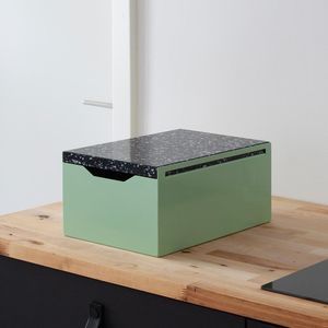 caja de almacenamiento de roble