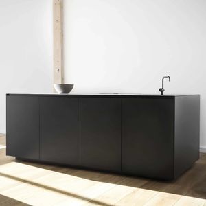 isla de cocina de aluminio